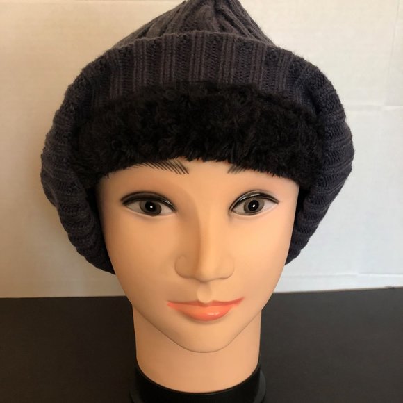 MENS WINTER CABLE KNIT BEANIE HAT - Picture 3 of 3